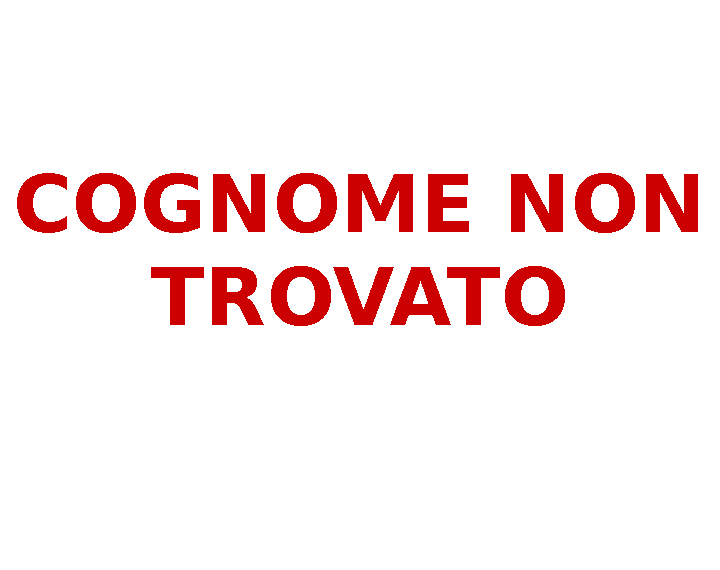 Cognome non trovato