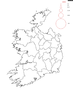 Republic of Ireland Surname Map